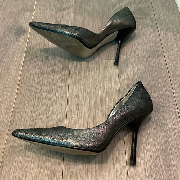 Guess Marciano 3” stilettos disco sparkle gunpowder grey. Great condition. - Picture 2 of 3